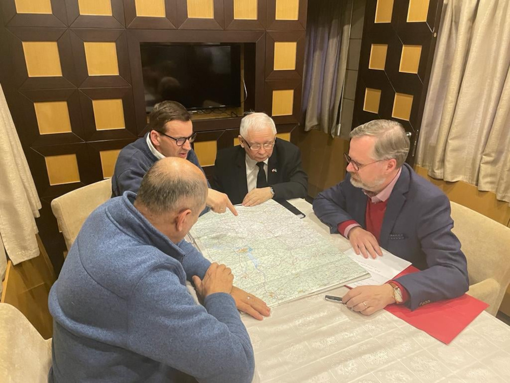 Πόλεμος στην Ουκρανία: Στο Κίεβο οι πρωθυπουργοί Πολωνίας, Τσεχίας και Σλοβενίας