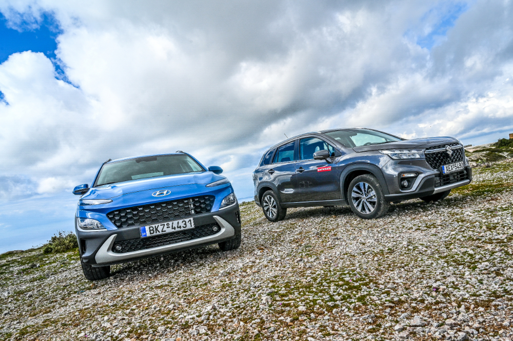 Hyundai KONA Hybrid vs Suzuki S4 S-Cross Hybrid