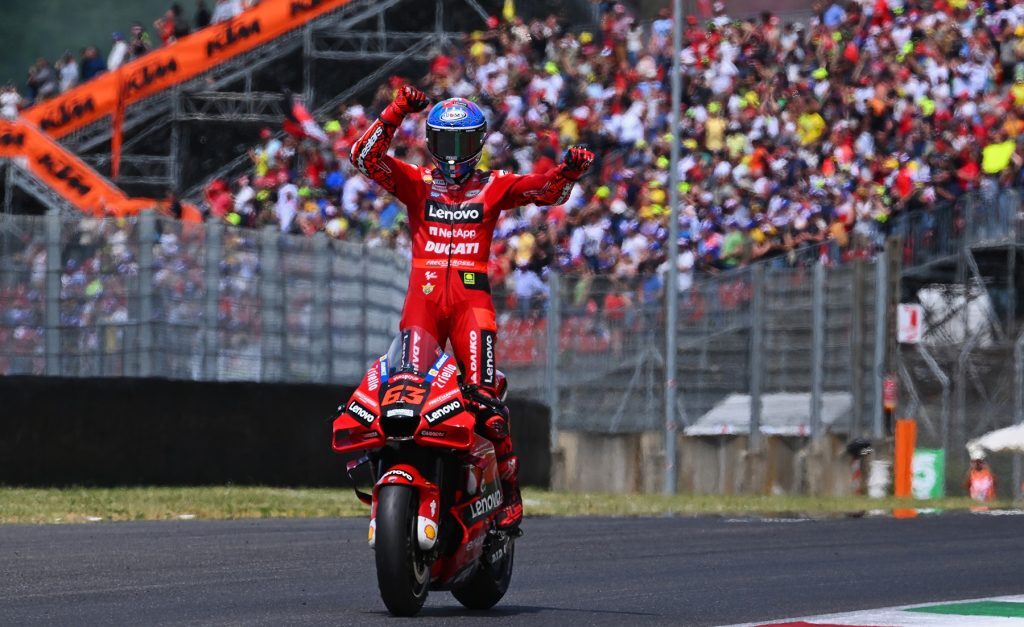 MotoGP Mugello: Στο ψηλότερο σκαλί του βάθρου ο Pecco Bagnaia με Ducati
