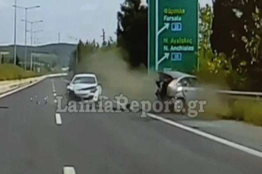 Εθνική Οδός: Βίντεο ντοκουμέντο από τη στιγμή της μοιραίας σύγκρουσης – Πολύ σκληρές εικόνες [βίντεο
