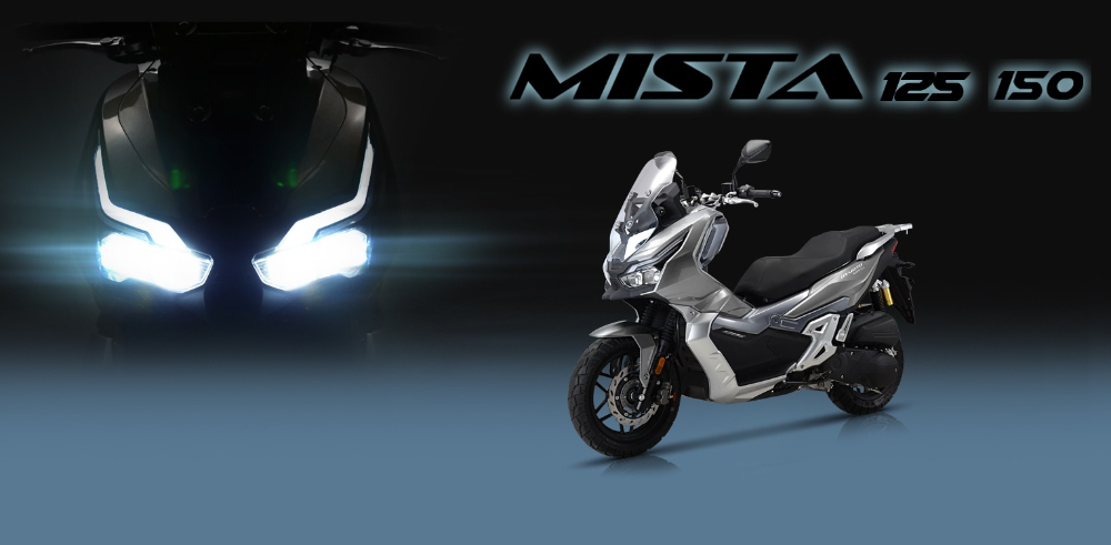 Nέο adventure scooter MISTA 125 και 150 από την DYMOTO