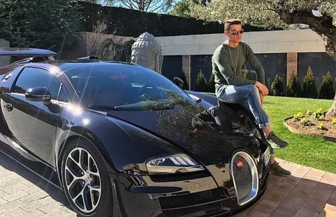 Κριστιάνο Ρονάλντο: Η αξίας 2 εκατ. ευρώ Bugatti Veyron του βρήκε… τοίχο