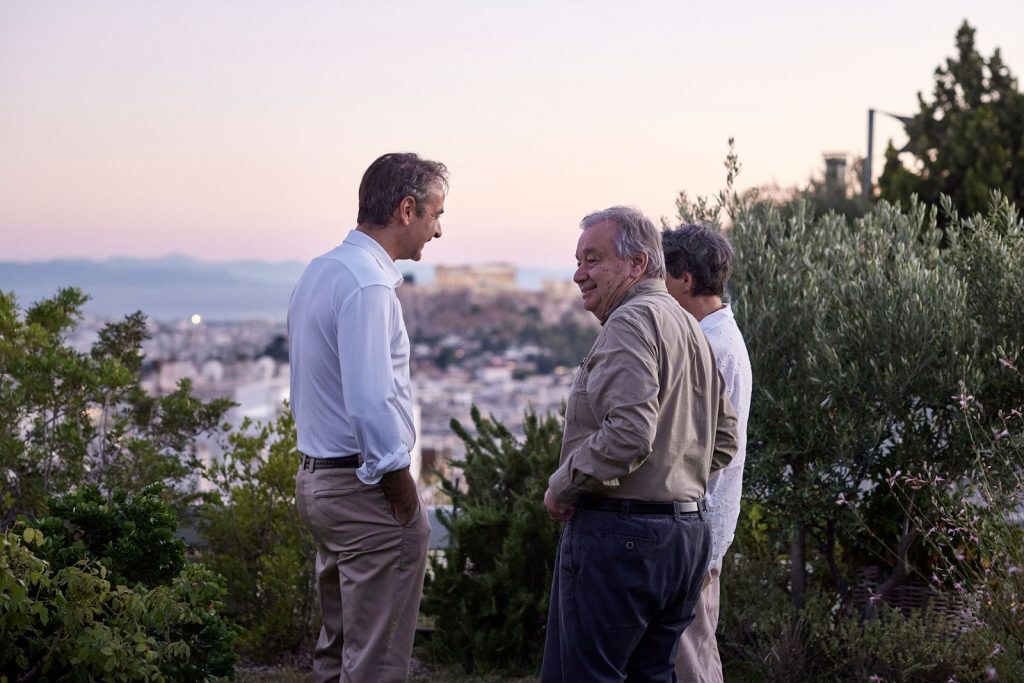 Στην Ελλάδα ο Αντόνιο Γκουτέρες – Τον υποδέχθηκε ο Κυριάκος Μητσοτάκης