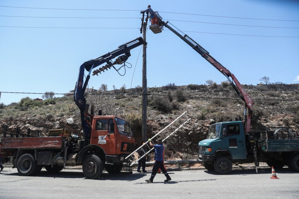 ΔΕΔΔΗΕ: Αποκαταστάθηκε το μεγαλύτερο μέρος των ζημιών