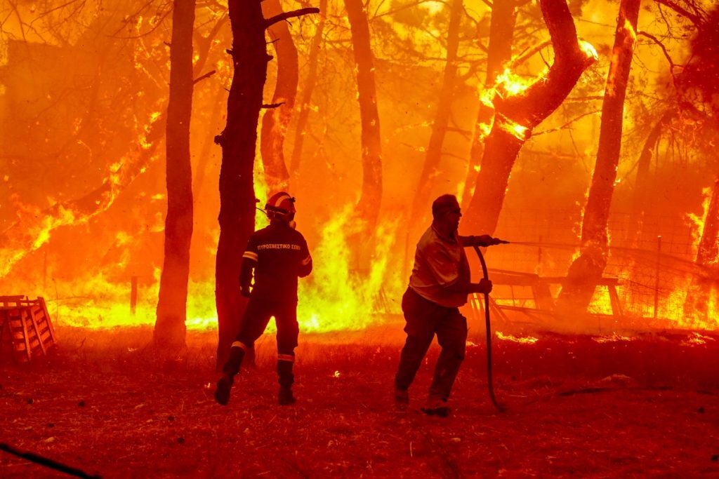 Φωτιά στη Λέσβο: Δημοσιογράφος έπεσε στη θάλασσα επειδή τον «έγλειφαν» οι φλόγες – Η συγκλονιστική περιγραφή [βίντεο]