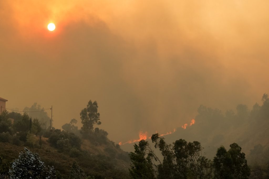 Φωτιά στην Πεντέλη: Δραματικές ώρες στο Ντράφι – Καίγονται τα πρώτα σπίτια, δεν εγκαταλείπουν τις οι