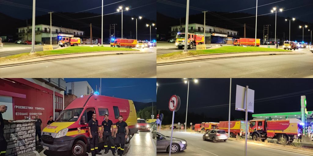 Ηγουμενίτσα: Έφτασαν οι 25 Γάλλοι πυροσβέστες με 8 οχήματα