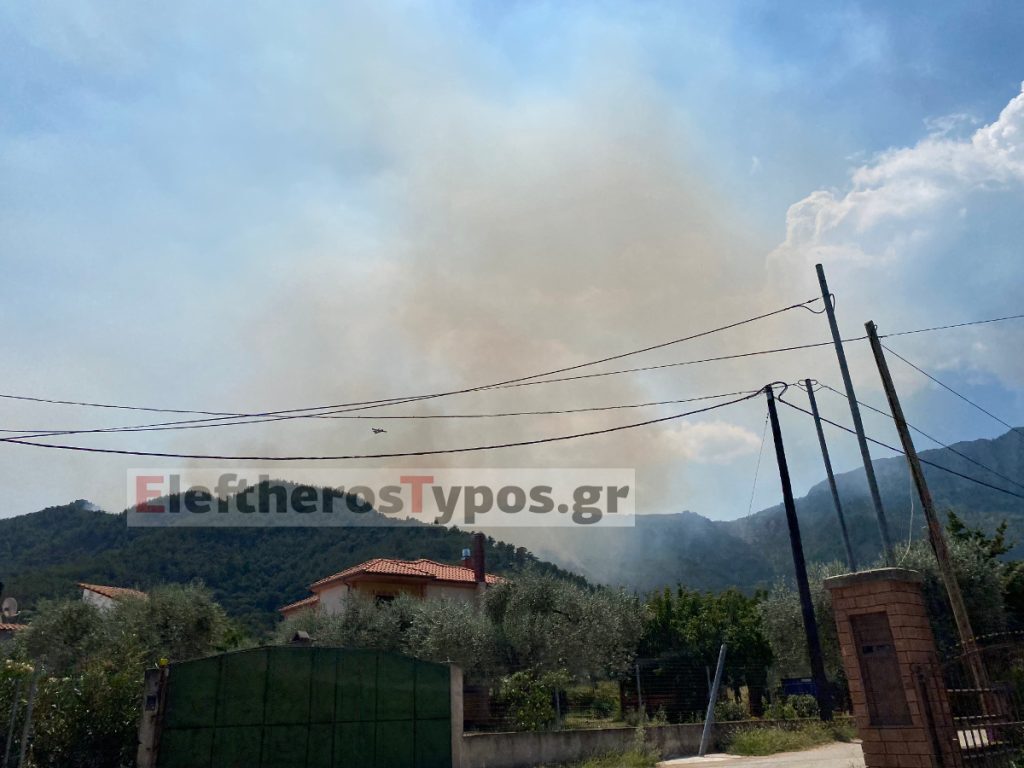Φωτιά στην Θάσο: Εκτός ελέγχου η κατάσταση στην Σκάλα Ποταμιάς – Καίει πυκνό δάσος