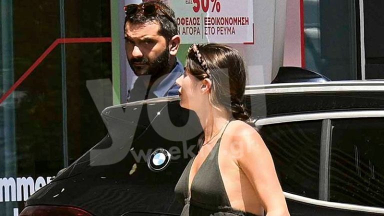Στον 8ο μήνα εγκυμοσύνης η Μιχαλοπούλου – Αποκλειστικές φωτογραφίες με τον Κουτσόπουλο στο κέντρο της Αθήνας