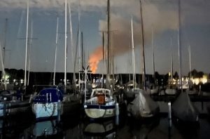 Βερολίνο Γερμανία φωτιά