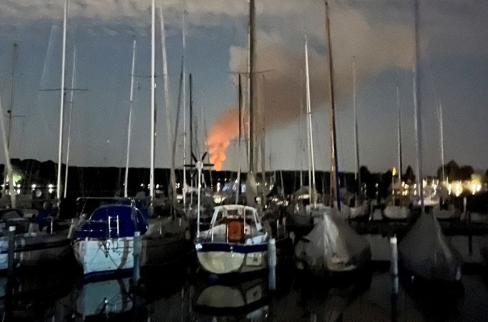 Βερολίνο Γερμανία φωτιά