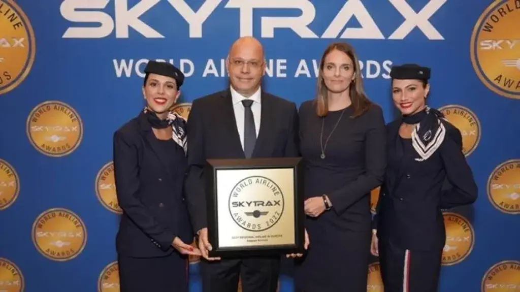 Aegean: Διακρίθηκε ξανά ως η «Καλύτερη Περιφερειακή Αεροπορική Εταιρεία στην Ευρώπη» στα Skytrax Wor