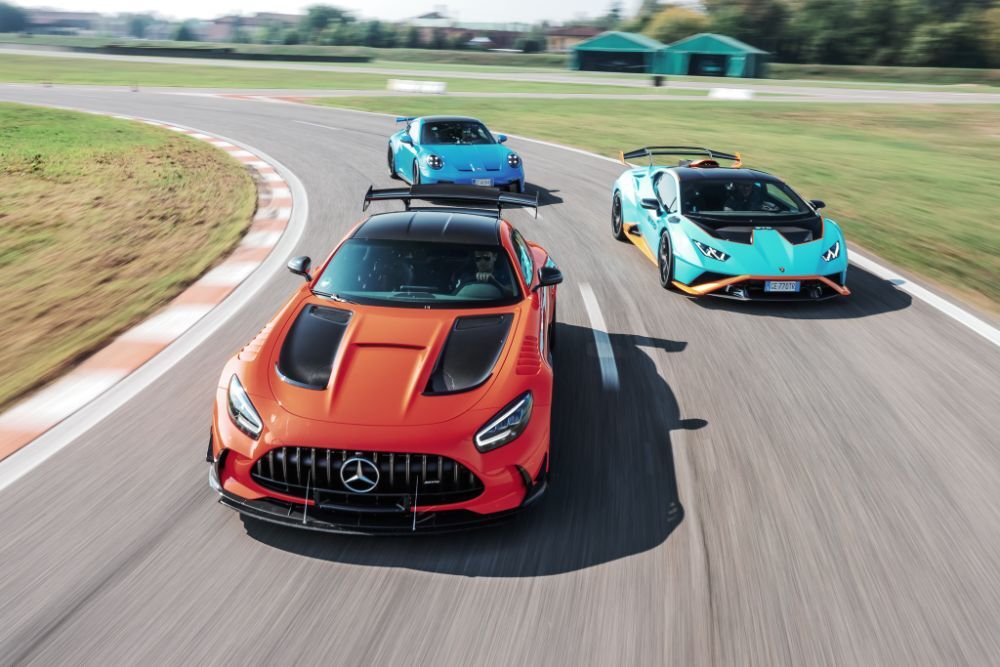 AMG GT Black Series vs 911 GT3 vs Huracan STO: Ανατριχίλα