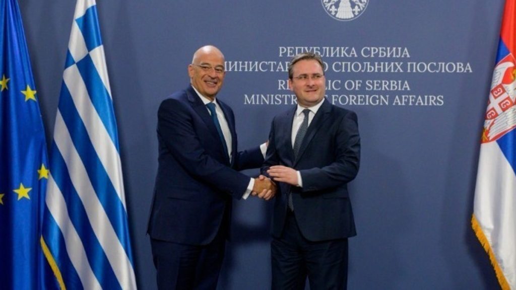 Το ζήτημα της έξαρσης της τουρκικής προκλητικής ρητορικής έθεσε ο Δένδιας στον ΥΠΕΞ της Σερβίας