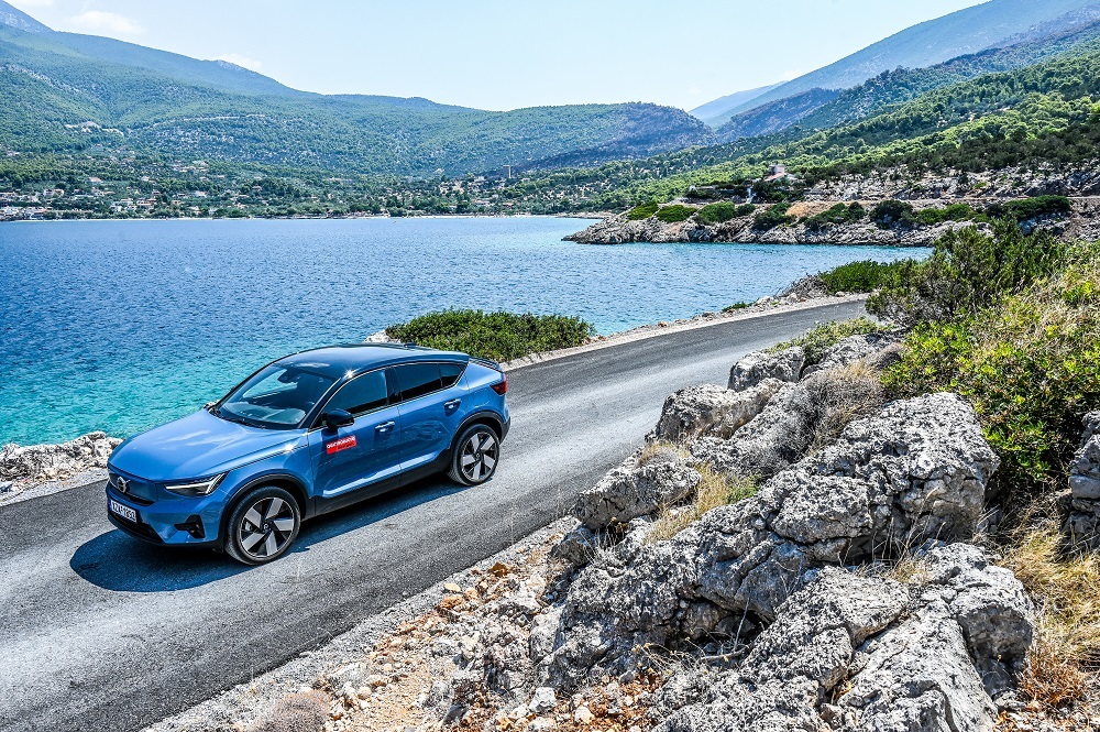 Αθήνα – Πόρτο Γερμενό με το Volvo C40 Recharge