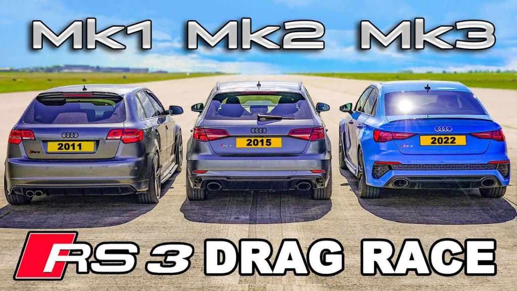 Αγώνας με τις τρεις γενιές του Audi RS3