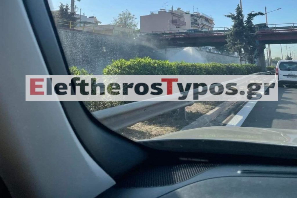 Κίνηση τώρα: «Κόλαση» στον Κηφισό από τη διαρροή αγωγού – Κολλημένη η άνοδος, τι λένε οδηγοί στο ele