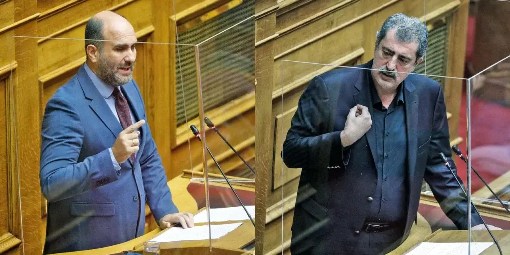 Παρακολουθήσεις: Επεισόδιο μεταξύ Μαρκόπουλου και Πολάκη στη Βουλή