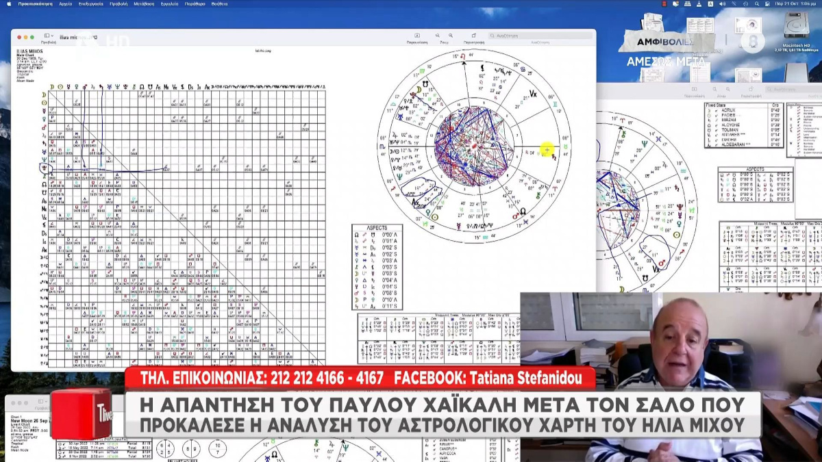 Χαϊκάλης: Τα λεφτά που ζητάει για μία αστρολογική συνεδρία