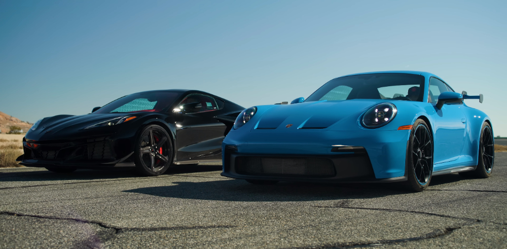 Porsche 911 GT3 τρώει …σκόνη από Corvette Z06 στα 400 μέτρα