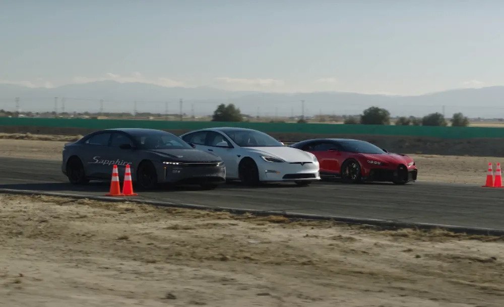 Bugatti vs Plaid vs Lucid: Τα 3 γρηγορότερα αυτοκίνητα παραγωγής μονομαχούν