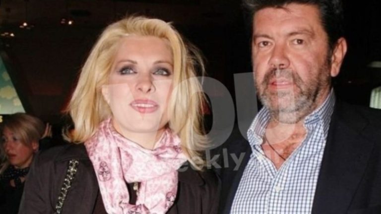 Βυθισμένοι στο πένθος παραμονή της Πρωτοχρονιάς Γιάννης Λάτσιος και Ελένη Μενεγάκη