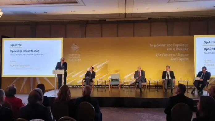 Παυλόπουλος: Το «υπαρξιακό» διακύβευμα της Ευρωπαϊκής Ενοποίησης υπό τα «καυδιανά δίκρανα» της τρέχουσας κρίσιμης διεθνούς συγκυρίας