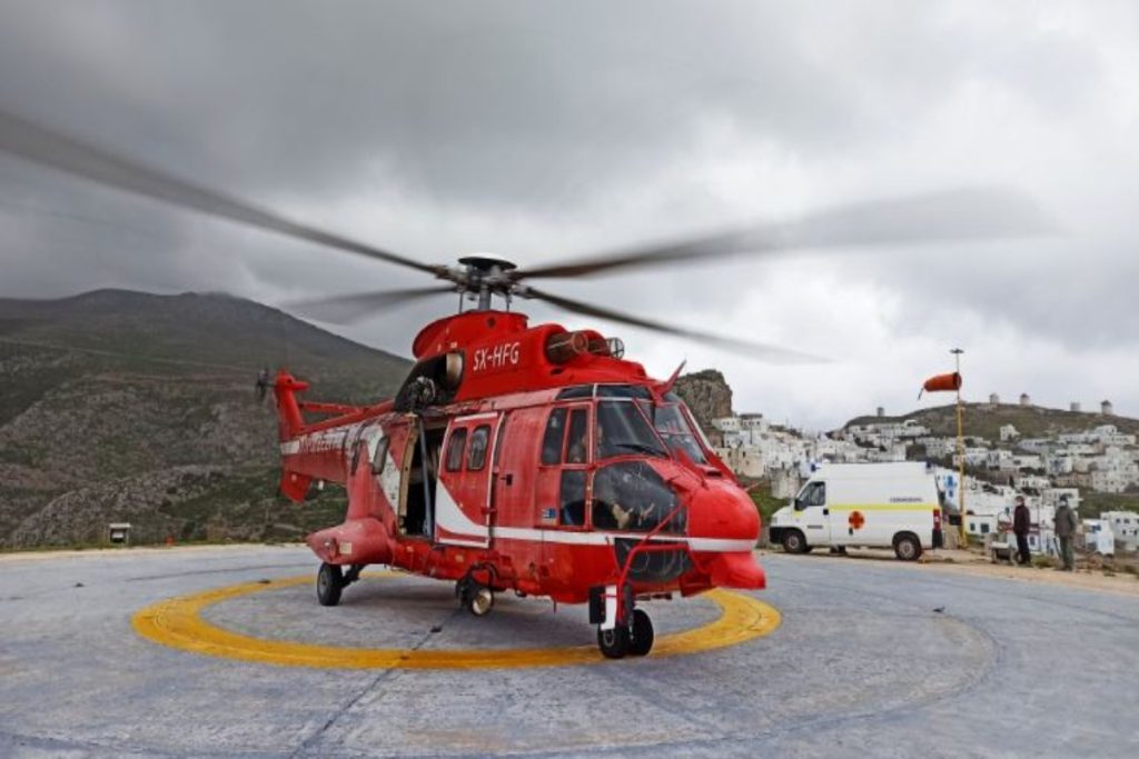 Αμοργός: Μεταφέρθηκε με ελικόπτερο αγοράκι επτά μηνών με κορονοϊό, αντιμετωπίζει σοβαρά αναπνευστικά