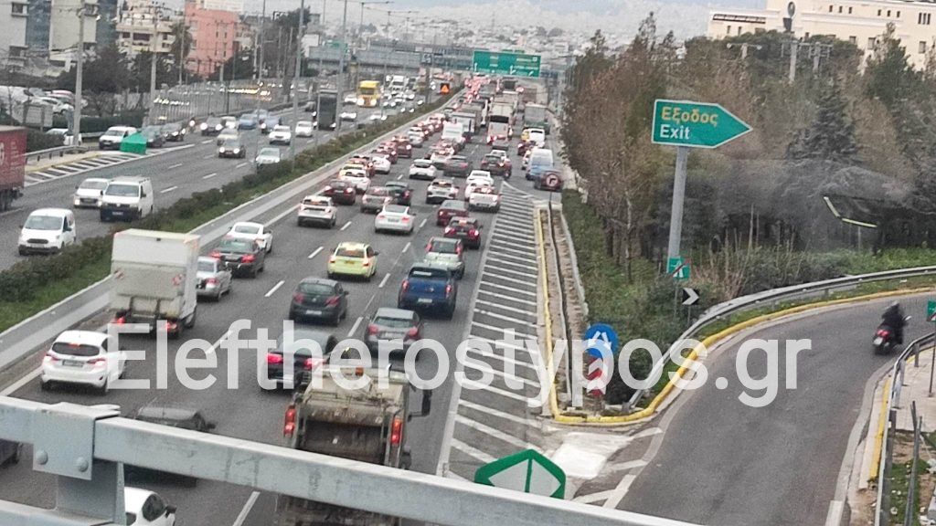 Κίνηση τώρα: Μποτιλιάρισμα σε Κηφισό και Κηφισίας – Καθυστερήσεις και στην Αττική Οδό