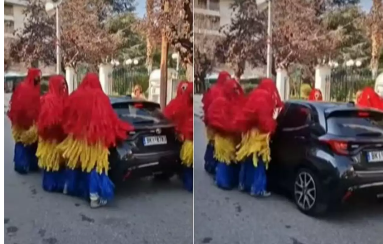 Αίγιο: Ντύθηκαν «πλυντήριο αυτοκινήτων» και «έπλεναν» τα αμάξια στη μέση του δρόμου[Βίντεο]