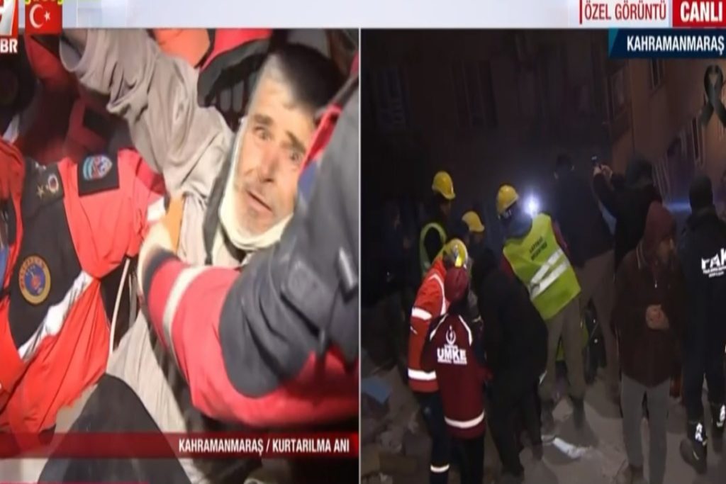 Σεισμός στην Τουρκία: Ζωντανός άνδρας κάτω από τα ερείπια μετά από 6 ημέρες – Η στιγμή του απεγκλωβι