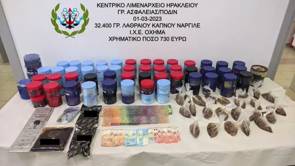 Ηράκλειο: Πωλούσε στο μαγαζί του 32 κιλά λαθραίου καπνού για ναργιλέ – Τα διαφυγόντα κέρδη άγγ