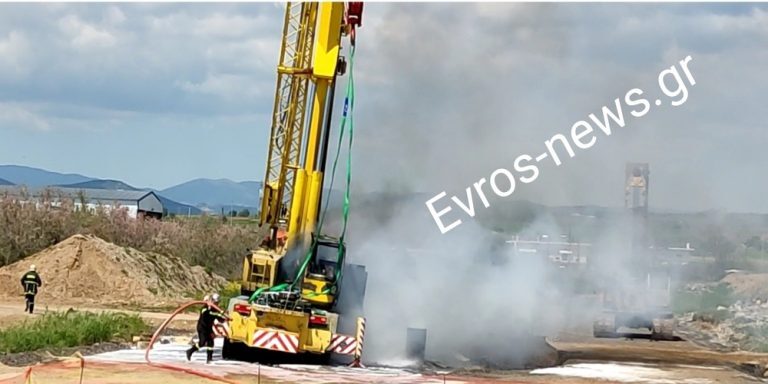 Αλεξανδρούπολη: Στην εντατική χειριστής γερανού από ηλεκτροπληξία – Μπλακ άουτ στην περιοχή [Βίντεο]