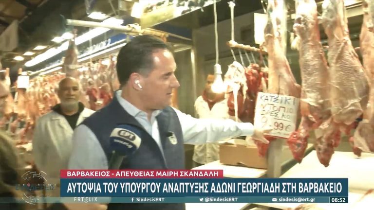 Γεωργιάδης από Βαρβάκειο: Στα περσινά επίπεδα οι τιμές σε αρνί και κατσίκι