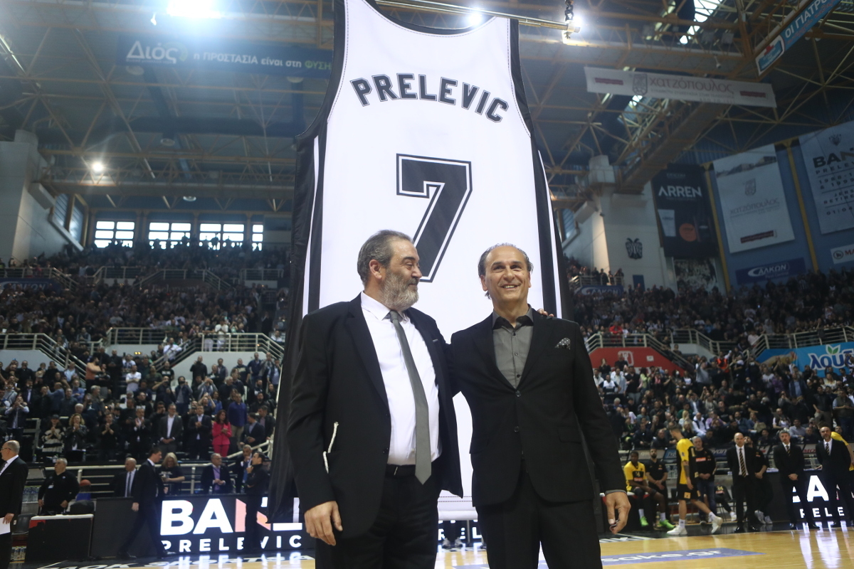 Η φανέλα Πρέλεβιτς με το «7» για πάντα στον ουρανό του ΠΑΟΚ
