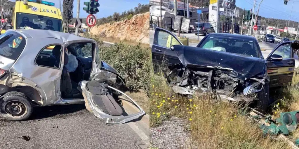 Θανατηφόρο τροχαίο στη Λεωφόρο Βάρης Κορωπίου – Αυτοκίνητο παραβίασε το κόκκινο, νεκρή μία 76χ