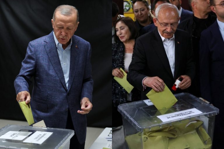 Εκλογές στην Τουρκία: Ψήφισαν την ίδια χρονική στιγμή οι δύο πολιτικοί αντίπαλοι  Ερντογάν και Κιλιτσντάρογλου
