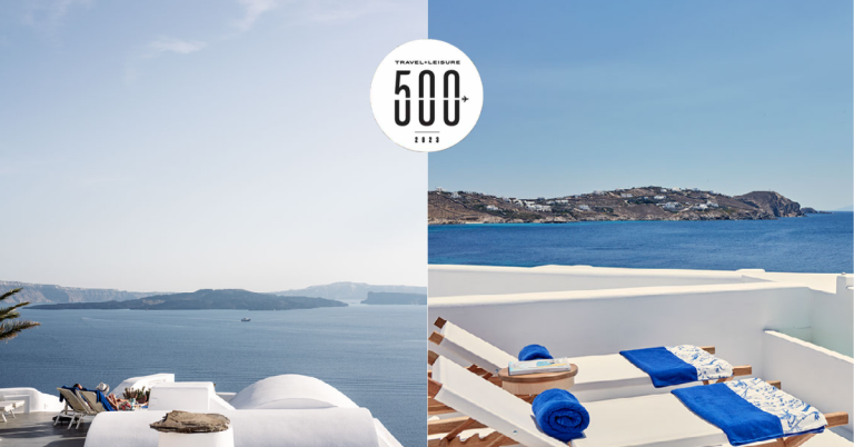 Το Katikies Santorini και το Katikies Mykonos κατατάσσονται ανάμεσα στα 500 Καλύτερα Ξενοδοχεία στον Κόσμο από τους αναγνώστες του Travel + Leisure