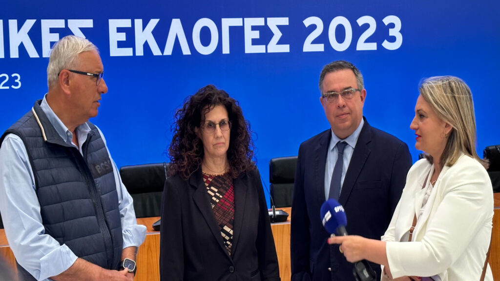 Επίσκεψη Καλλιόπης Σπανού στο Κέντρο Τύπου στο Ζάππειο Μέγαρο