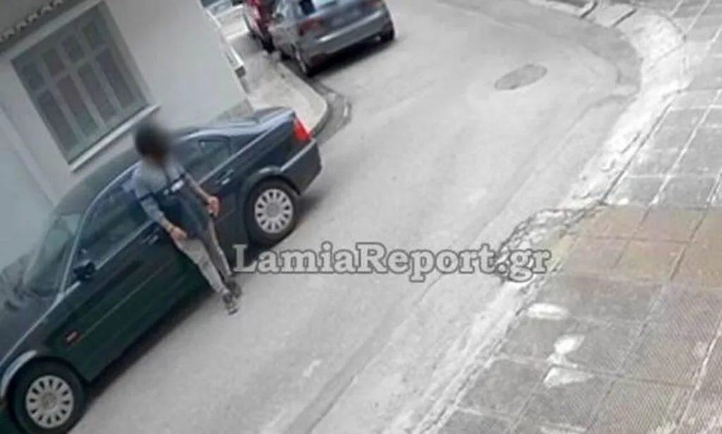 Λαμία: Κάμερα κατέγραψε απόπειρα κλοπής – Τι απάντησε ο κλέφτης σε γείτονα που αντιλήφθηκε το 