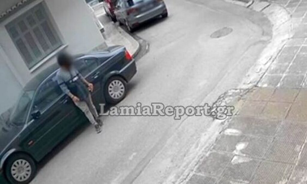 Λαμία: Κάμερα κατέγραψε απόπειρα κλοπής – Τι απάντησε ο κλέφτης σε γείτονα που αντιλήφθηκε το περιστατικό