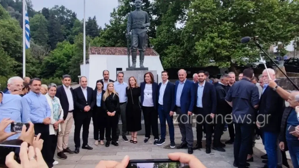 Η μαντινάδα Μητσοτάκη από το Θέρισο: «Σε τόπο επανάστασης ήρθα να προσκυνήσω» – Η περιοδεία στ