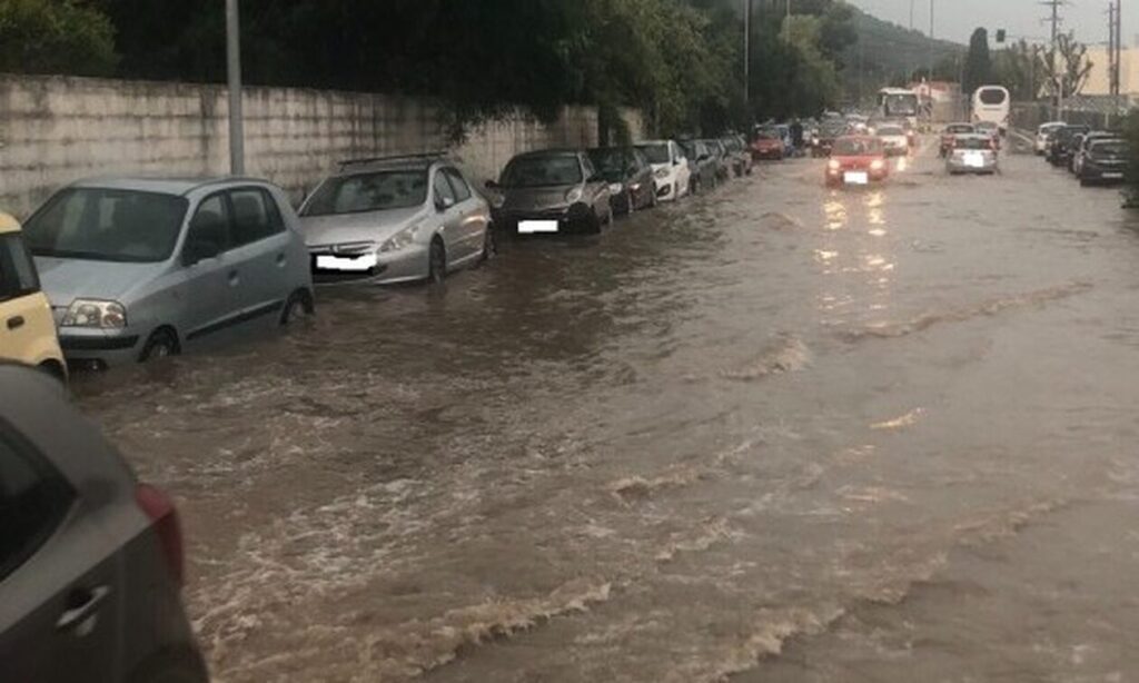 Ρόδος: Πολλά τα προβλήματα από την κακοκαιρία – Πλημμύρισε το αεροδρόμιο