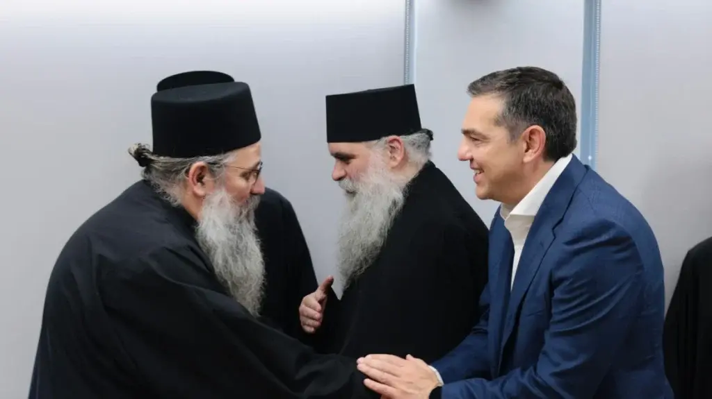 ΣΥΡΙΖΑ: Συνάντηση Τσίπρα με τον διοικητή του Αγίου Όρους