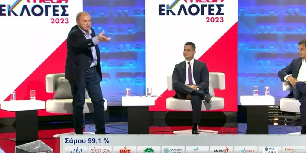 Χαμός στον «αέρα» του Mega – Εχασε την ψυχραιμία του ο Τζουμάκας: «Το ΠΑΣΟΚ έβλαψε τη χώρα, δε