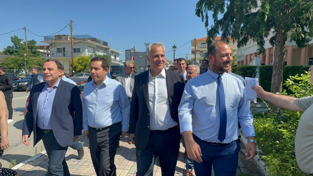 Επίσκεψη κλιμακίου της Νέας Δημοκρατίας με επικεφαλής Μηταράκη και Βορίδη στον νομό Κιλκίς