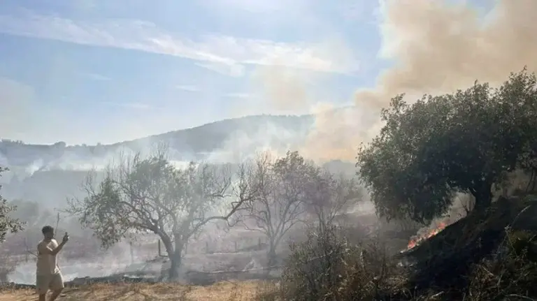 Φωτιά τώρα στην Καβάλα – Επιχειρούν και εναέρια μέσα στην κατάσβεσή της [εικόνες]
