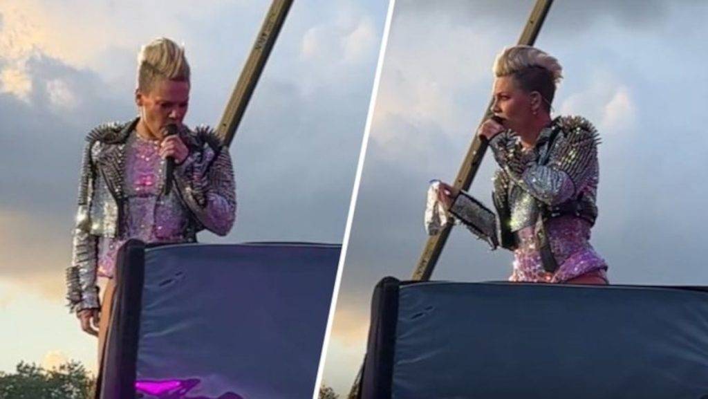 Η αμήχανη στιγμή σε συναυλία της Pink – Θαυμαστής της πέταξε τις στάχτες της μητέρας του [Βίντ