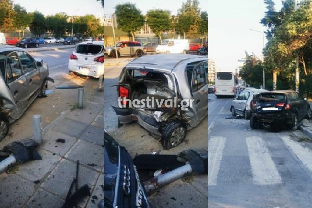 Σοβαρό τροχαίο στη Θεσσαλονίκη: Λεωφορείο έπεσε σε πάνω από 10 αυτοκίνητα [εικόνες]