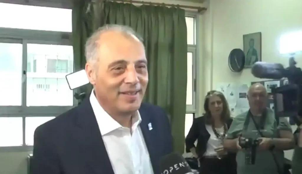 Εκλογές 2023: Ψήφισε ο Κυριάκος Βελόπουλος στο Κορδελιό
